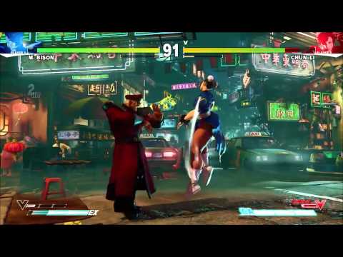 Street Fighter 5   Chun Li vs Bison Full Match