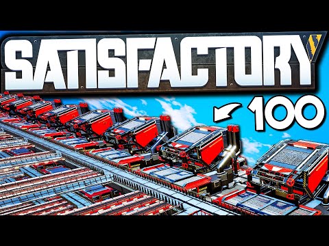 100 MANUFACTURER Mega Setup! - Satisfactory Early Access Gameplay Ep 37