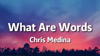 Chris Medina - What Are Words (Lyrics)