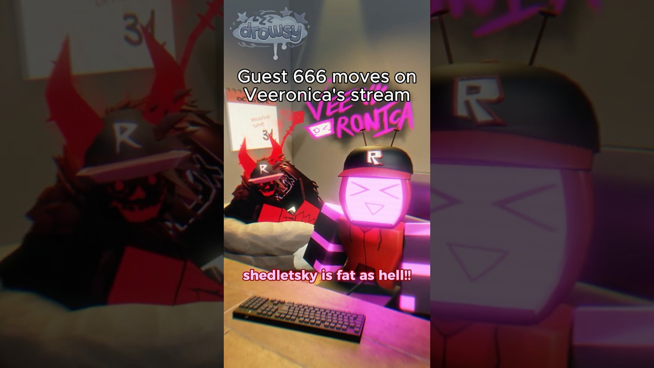 Guest 666 moves on Veeronica's stream #forsaken #roblox #robloxshorts