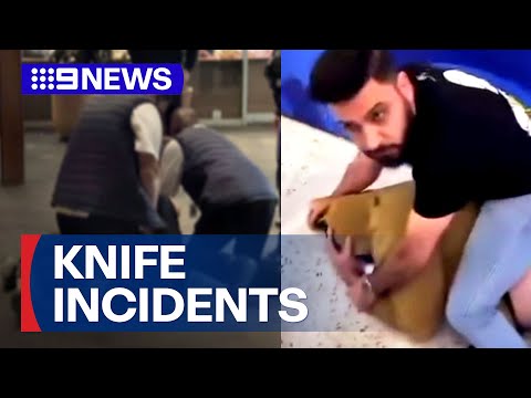 Two knife incidents within hours at Melbourne shopping centre | 9 News Australia