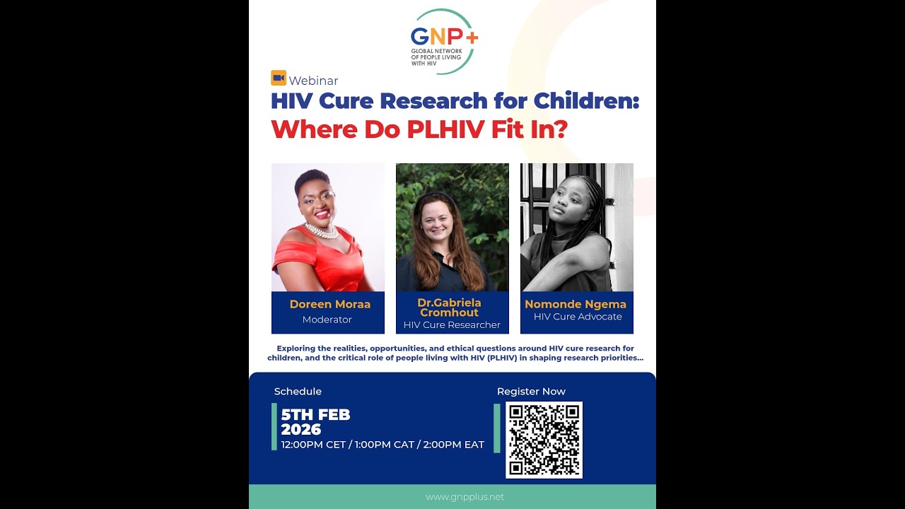 Webinar  HIV Cure Research for Children  Where Do PLHIV Fit In?