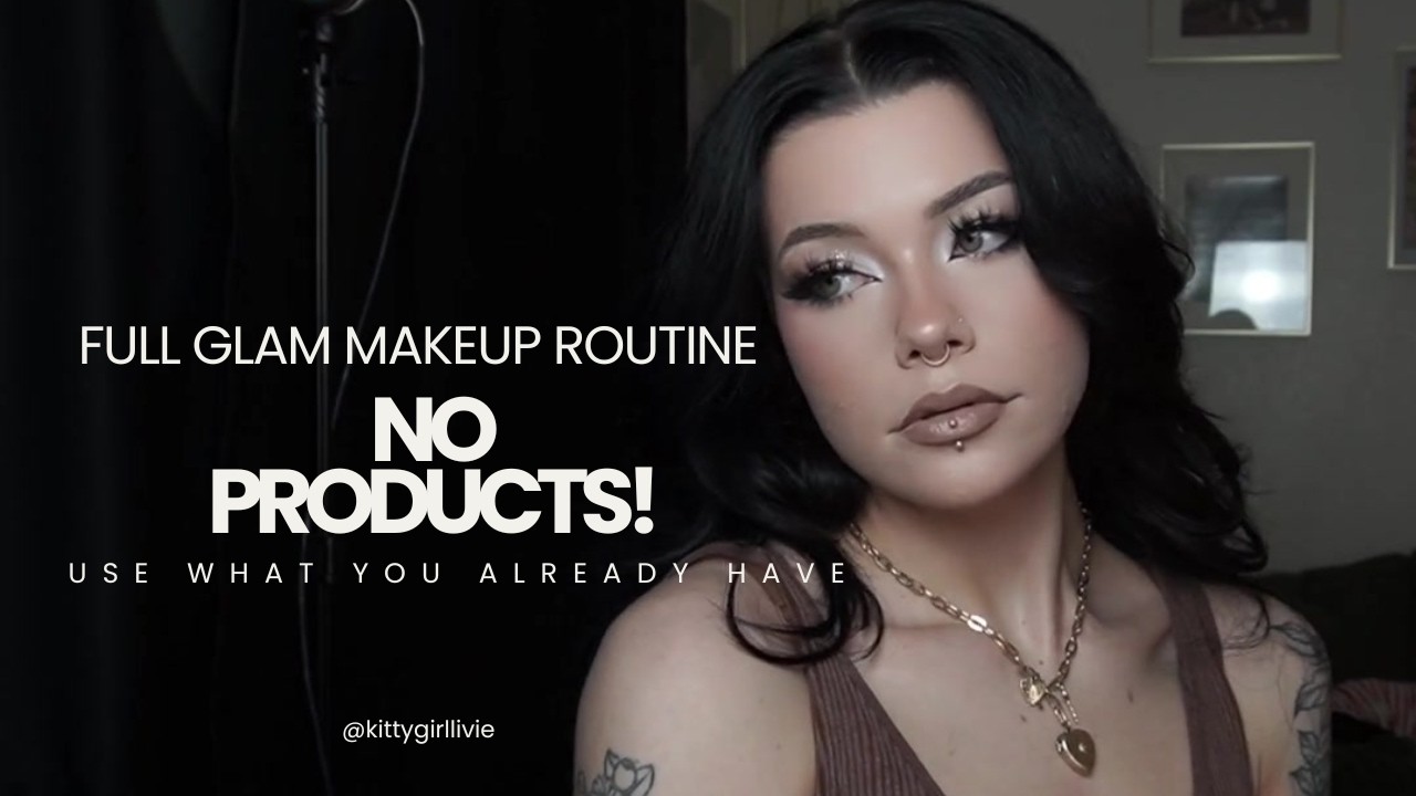 Full Glam Makeup Routine | NO PRODUCTS??!