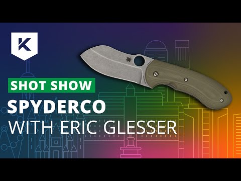 New 2020 Spyderco Knives with Eric Glesser at Shot Show 2020 - Knivesandtools.com