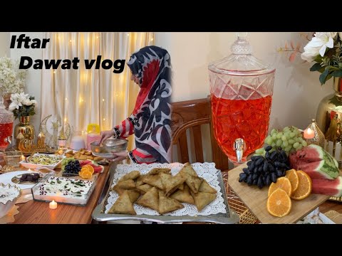 Complete Dawat-e-Iftar Buffet | Hosting a Big Iftar Party at Home with Aliza 🌙 #naziasyedvlog