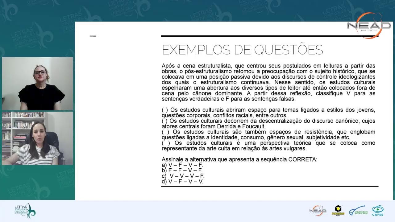 Live da disciplina de Teoria Literária