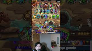 Golden Brann in 1 Turn | Hearthstone Battlegrounds #shorts