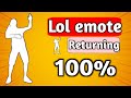 Lol Emote Is Returning In Pakistan Server 100 Confirm