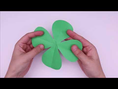 How to Make Easy 4 Petal Paper Flowers -  A Very Simple Paper Flower for Beginners