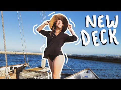 NEW Deck on My Wharram Catamaran | SHE SAILS SOLO