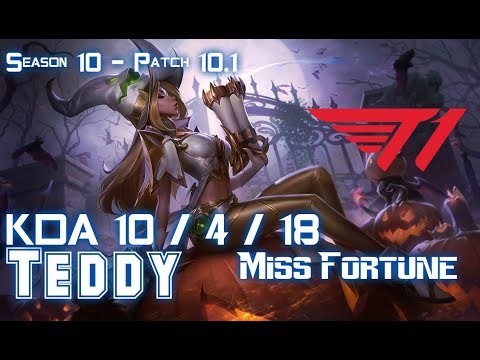T1 Teddy MISS FORTUNE vs SENNA ADC - Patch 10.1 KR Ranked