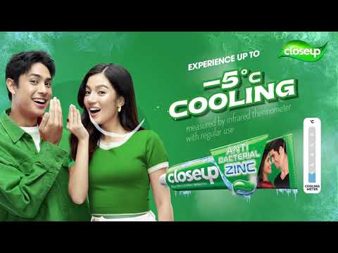 Closeup Menthol Fresh’s AMAZINC fresh breath protection