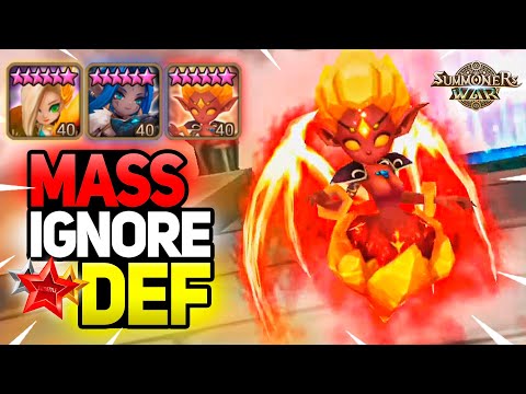 This Guy Plays with MASS IGNORE DEF Monsters in Summoners War