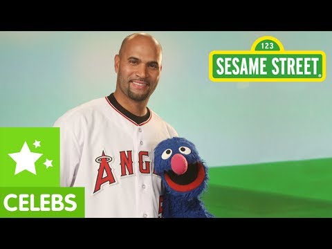 Sesame Street: Albert Pujols and Grover, Two Great Athletes