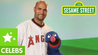 Sesame Street: Albert Pujols and Grover, Two Great Athletes