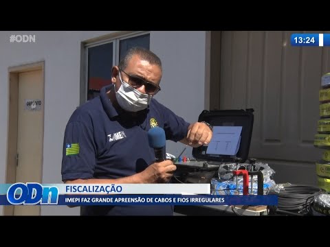 IMEPI realiza grande apreensão de cabos e fios irregulares 16 09 2021