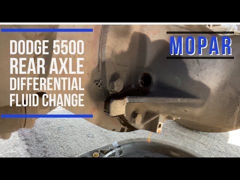 Dodge Ram 5500 rear axle differential fluid change DYI
