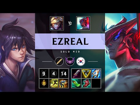 Ezreal Mid vs Yone - KR Master Patch 25.08