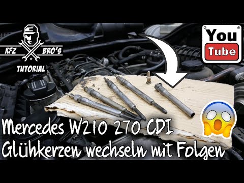 Mercedes W210 270 CDI Glow Plug Replacement | Instructions | Removal with Consequences Part 1 Glo...