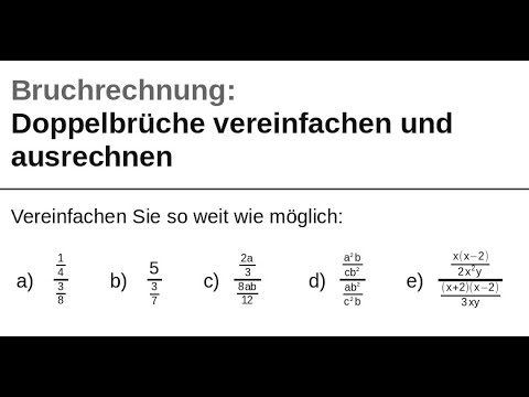 Doppelbrüche vereinfachen und ausrechnen | Bruchrechnen | #84