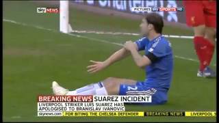 Luis Suarez Bites Branislav Ivanovic