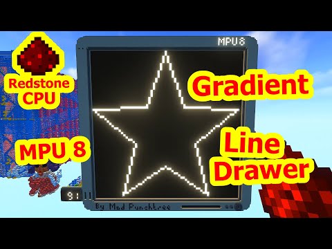 Gradient Line Drawer [ MPU 8 | 3.3 Hz Minecraft Redstone CPU ]
