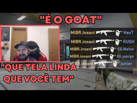 MCH TEVE QUE APLAUDIR ESSA JOGADA DO INSANI DE TÃO INSANA QUE FOI(A MIRA TA ENCAIXADA) - CSGO Clipe