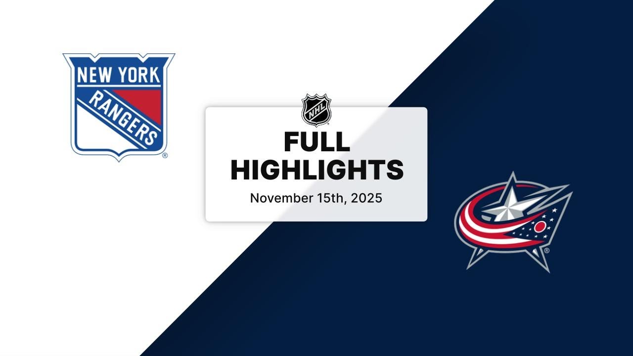 NHL Highlights | Rangers vs. Blue Jackets | November 15, 2025
