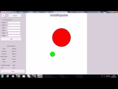 Colisão elástica bidimensional