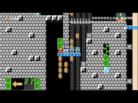 Bowser Jr. castle by ザ・リアルマリオ [The Real Mario] 🍄Super Mario Maker 1 ✹Wii U✹ #cbw