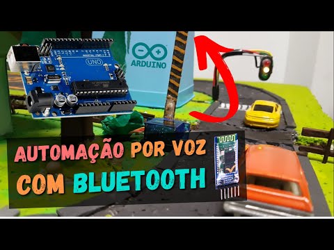 Automação Residencial pelo Celular por Comando de Voz - Maquete com Arduino e Bluetooth