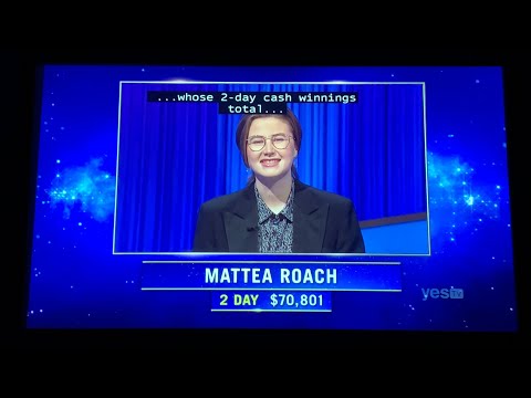 Jeopardy, intro - Mattea Roach Day 3 (4/7/22)
