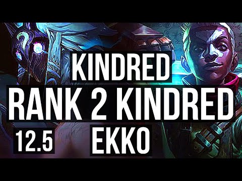 KINDRED vs EKKO (JNG) | Rank 2 Kindred, 1/1/6, Rank 17 | NA Challenger | 12.5
