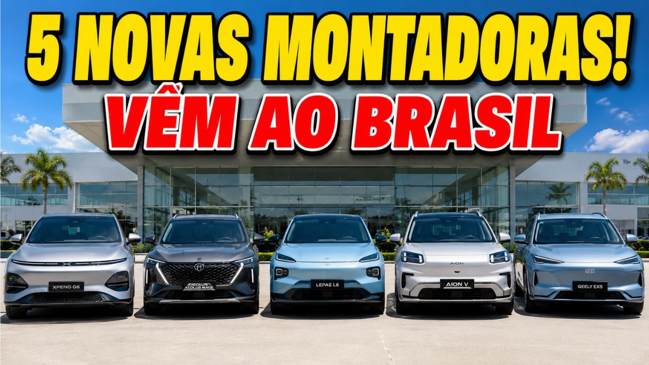 5 MONTADORAS CHINESAS que BYD e GWM TERÃO que ENFRENTAR no BRASIL!