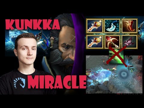 Miracle- Dota2 Kunkka Double Rapier- Imba Dmg Best Control Mid Viper
