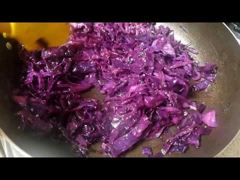 How To Cook Red Cabbage/Easy Healthy Side Dish - Quick And Easy