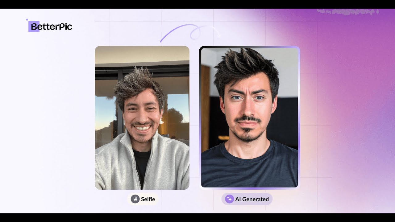 Getting a LinkedIn AI Headshot using an Ai Headshot Generator | Betterpic video thumbnail