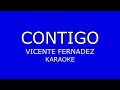 contigo vicente fernandez  karaoke musica original