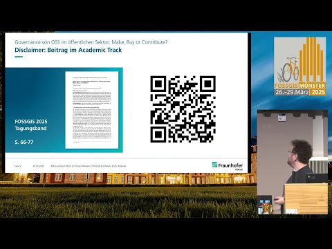 FOSSGIS 2025 Governance von Open-Source-Software im öffentlichen Sektor: Make, Buy or Contribute?