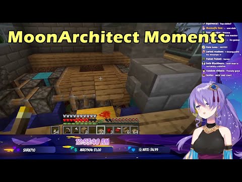 Kiriku Translation - MoonArchitect Minecraft Moments & Her Reaction To Our "Pekora x Moona x Mel" Clip【HololiveID Clip】