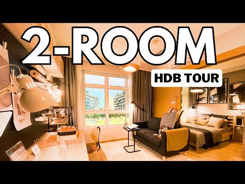 🇸🇬 HDB Tour: 2-Room Flexi Type 1 & 2 BTO Showroom Interior Design Singapore