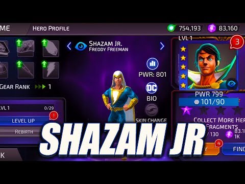 SHAZAM JR LEGENDARY RANK UP & MORE - DC LEGENDS