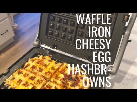 How To: Waffle Iron Cheesy Egg Hashbrowns