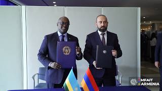Встреча министра иностранных дел и международной торговли Армении с Министром иностранных дел и международного сотрудничества Руанды