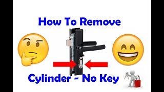 Remove Screen Door Cylinder - without a key