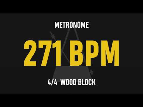 271 BPM 4/4 - Best Metronome (Sound : Wood block)