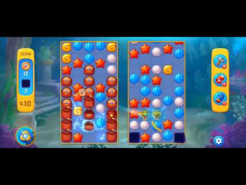 Fishdom Easy Level 12246 (with ingame lightning and timed double bomb boosters) @choraelmin