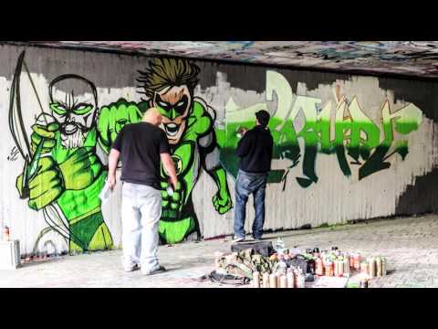 DJ CRYPT & O.G. BENNY SAN - Graffiti Stop Motion Stylez (Filmed by Cate Karate)