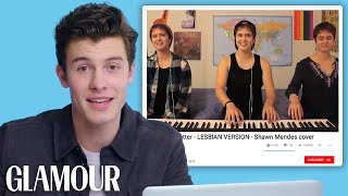 Shawn Mendes Watches Fan Covers On YouTube | Glamour