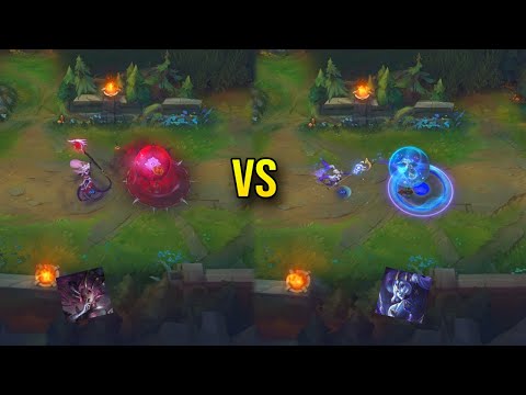 Coven Nami vs Cosmic Destiny Nami Skin Comparison - League of Legends